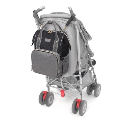 BabyOno - Mochila para muda de roupa para carrinho de bebé Oslo Style preto