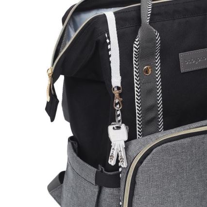 BabyOno - Mochila para muda de roupa para carrinho de bebé Oslo Style preto