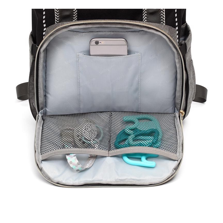 BabyOno - Mochila para muda de roupa para carrinho de bebé Oslo Style preto