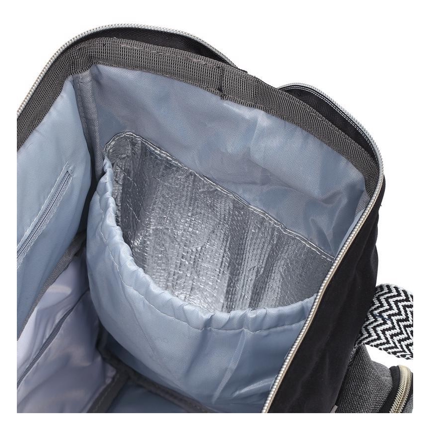 BabyOno - Mochila para muda de roupa para carrinho de bebé Oslo Style preto