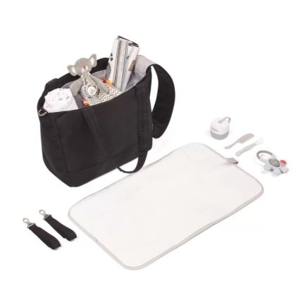 BabyOno - Saco de muda da roupa para carrinho de bebé Best Time Ever preto
