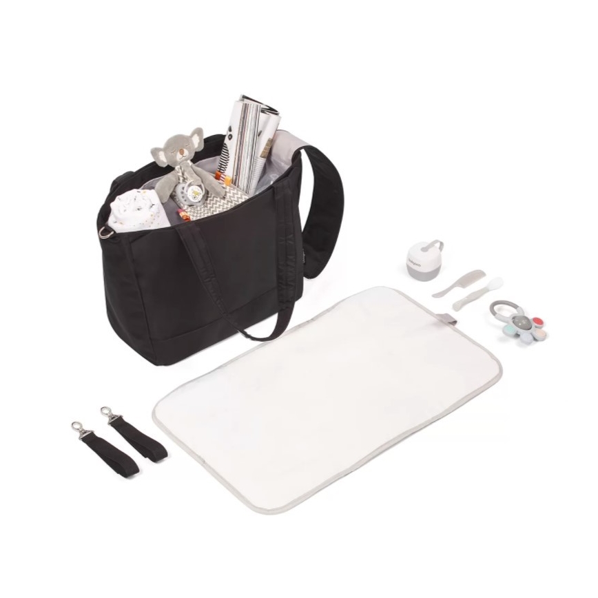 BabyOno - Saco de muda da roupa para carrinho de bebé Best Time Ever preto