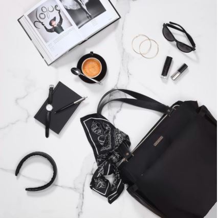 BabyOno - Saco de muda da roupa para carrinho de bebé Coco preto