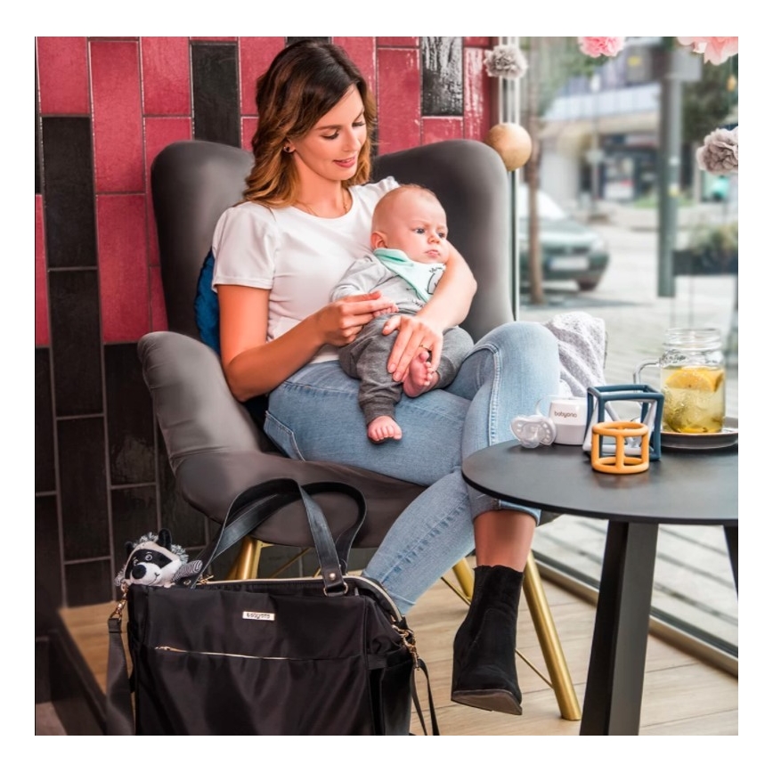 BabyOno - Saco de muda da roupa para carrinho de bebé Coco preto