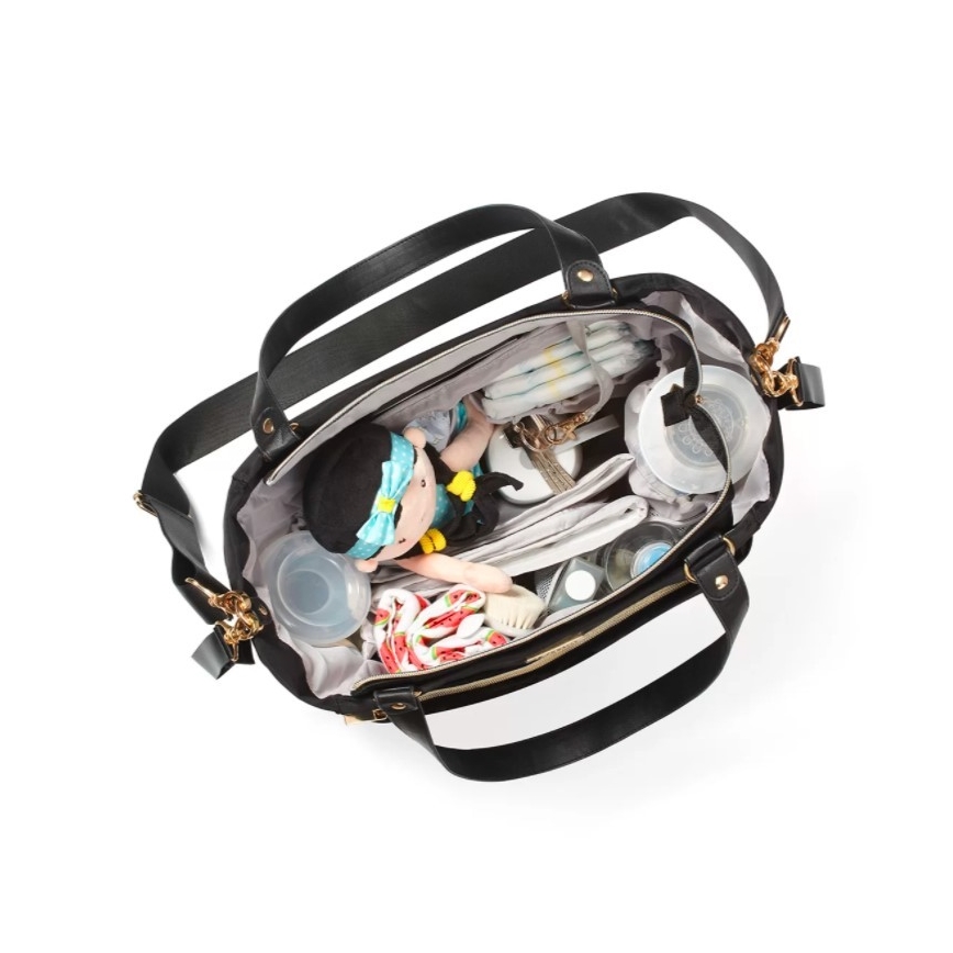 BabyOno - Saco de muda da roupa para carrinho de bebé Coco preto