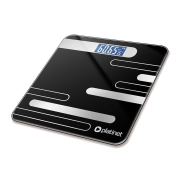 Balança digital pessoal com visor LCD 2xAAA preto