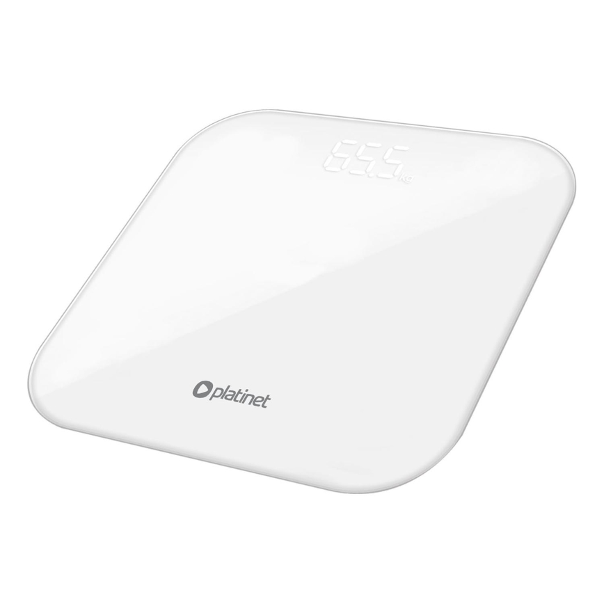 Balança digital pessoal com visor LCD 3xAAA branco
