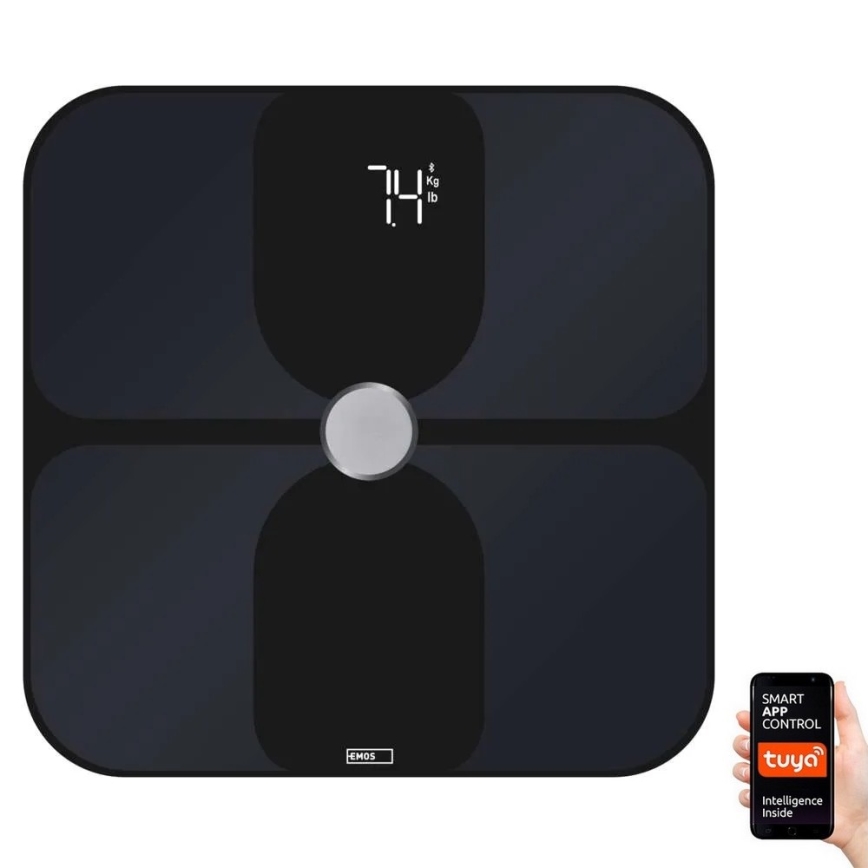 Balança pessoal inteligente GoSmart 3xAA Tuya