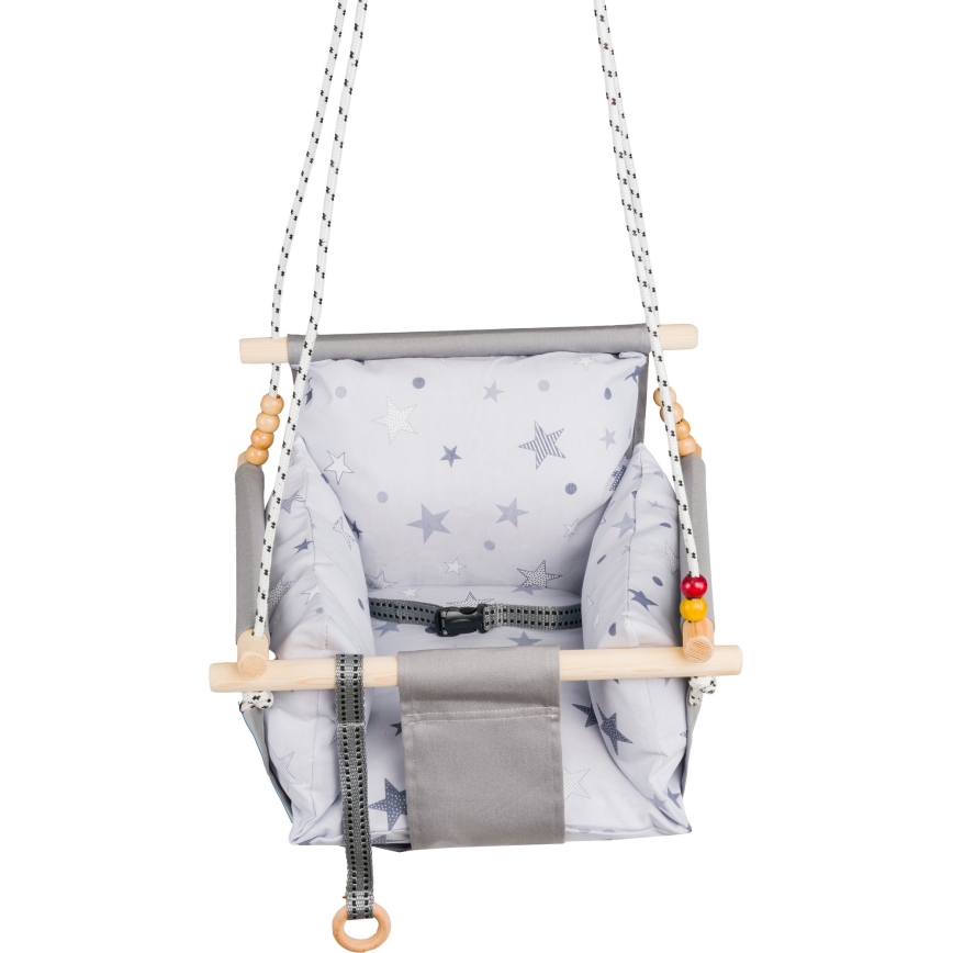 Balanço infantil de tecido SELALE branco/cinza