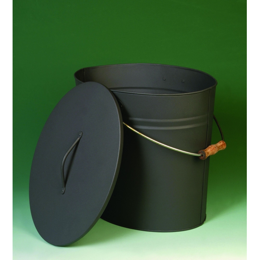 Balde de cinzas com tampa 15 l antracite
