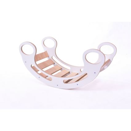 Baloiço multifuncional Montessori branco/acer