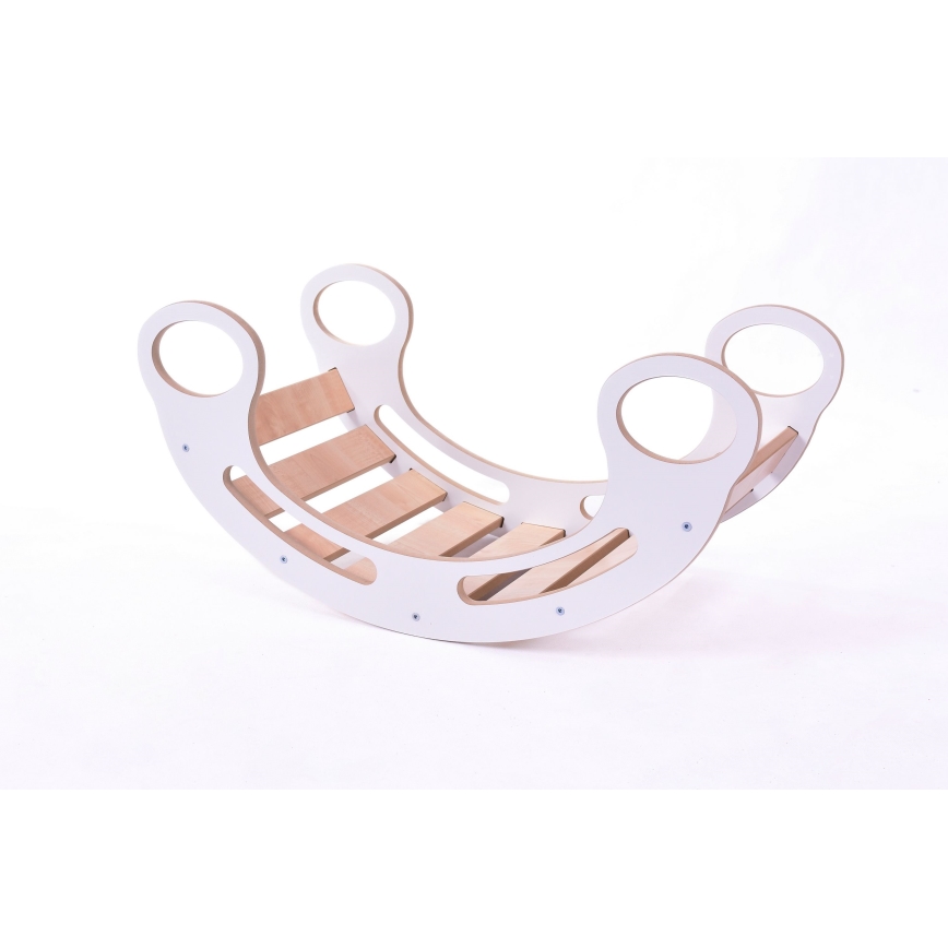 Baloiço multifuncional Montessori branco/acer