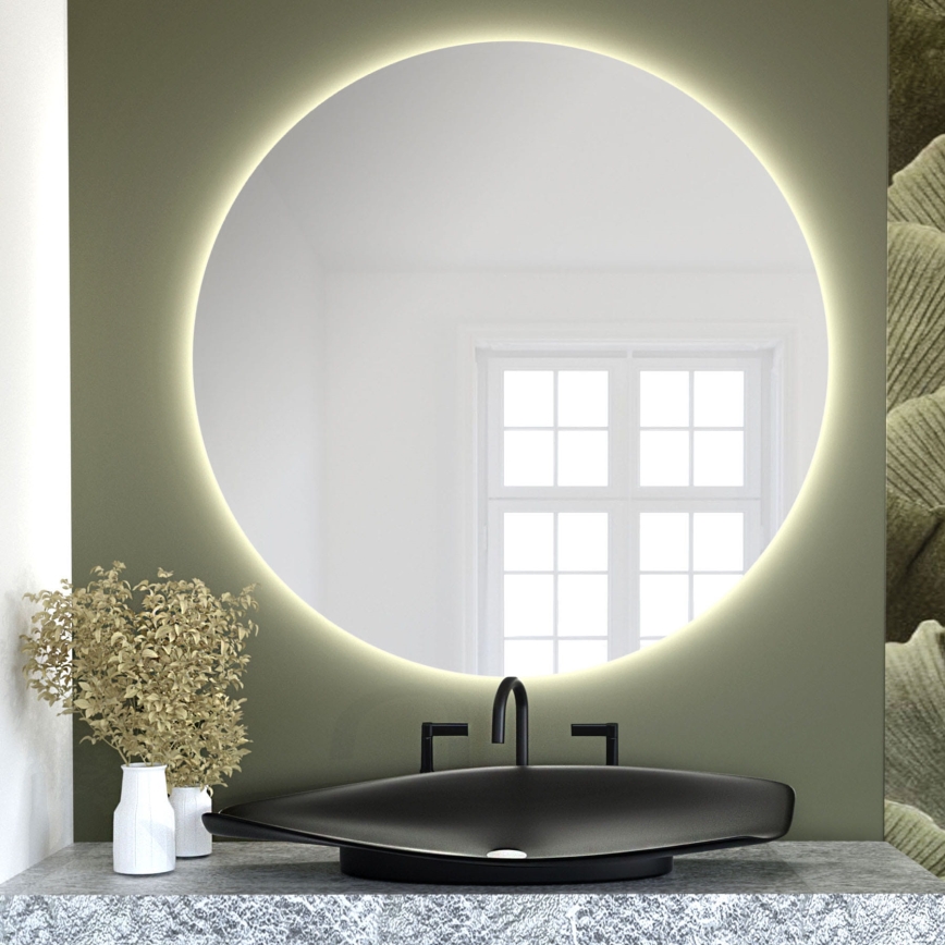 Baltica Design - Espelho de parede para casa de banho LED retroiluminado BRIGHT LED/15W/230V 3000K Ø 100 cm IP65