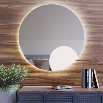 Baltica Design - Espelho de parede para casa de banho LED retroiluminado BRIGHT LED/15W/230V 4500K Ø 80 cm IP65