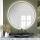 Baltica Design - Espelho de parede para casa de banho retroiluminado BRIGHT, LED 15W/230V, 4500 K, Ø 50 cm, IP65, preto