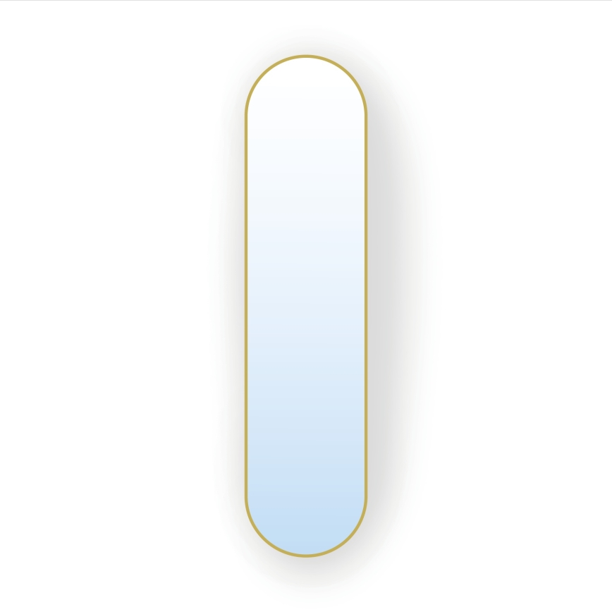 Baltica Design - Espelho de parede TINY BORDER 155x40 cm dourado