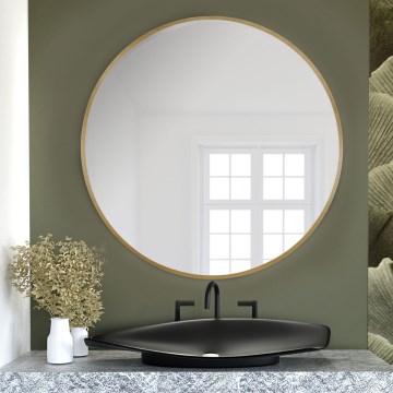 Baltica Design - Espelho de parede TINY BORDER Ø 60 cm dourado