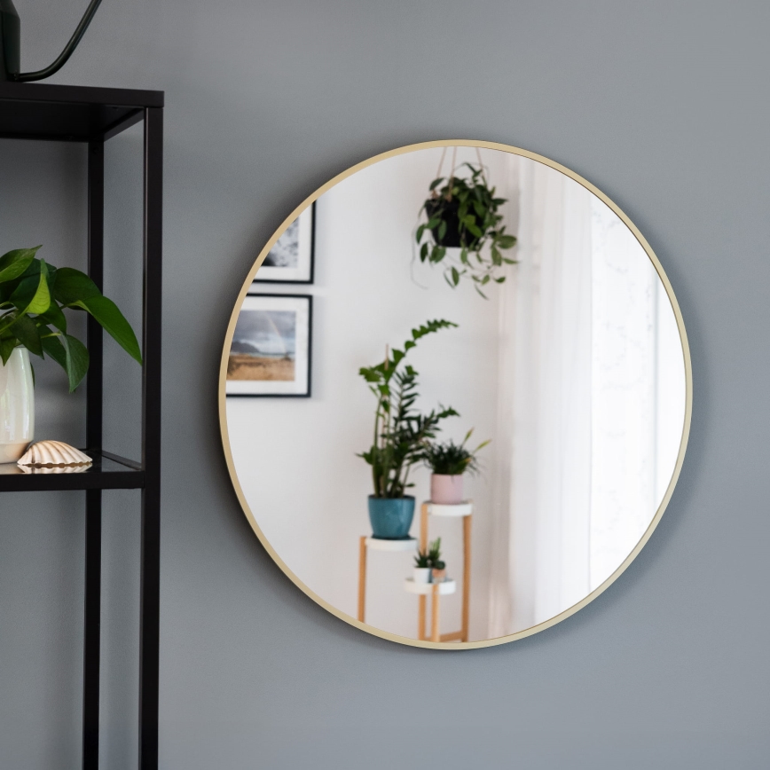 Baltica Design - Espelho de parede TINY BORDER Ø 60 cm dourado