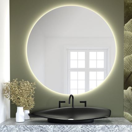 Baltica Design - Espelho de parede para casa de banho retroiluminado BRIGHT LED/15W/230V 3000K Ø 80 cm IP65