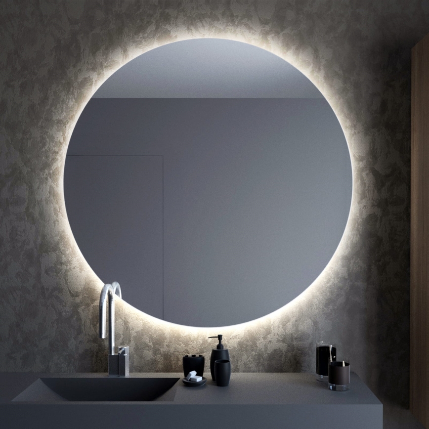 Baltica Design - Espelho LED de parede para casa de banho com iluminação BRIGHT LED/15W/230V 4500K Ø 70 cm IP65