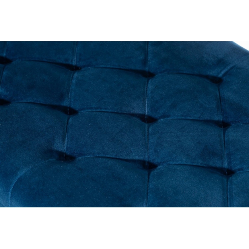 Banco acolchoado SALIBA 50x97 cm dourado/azul