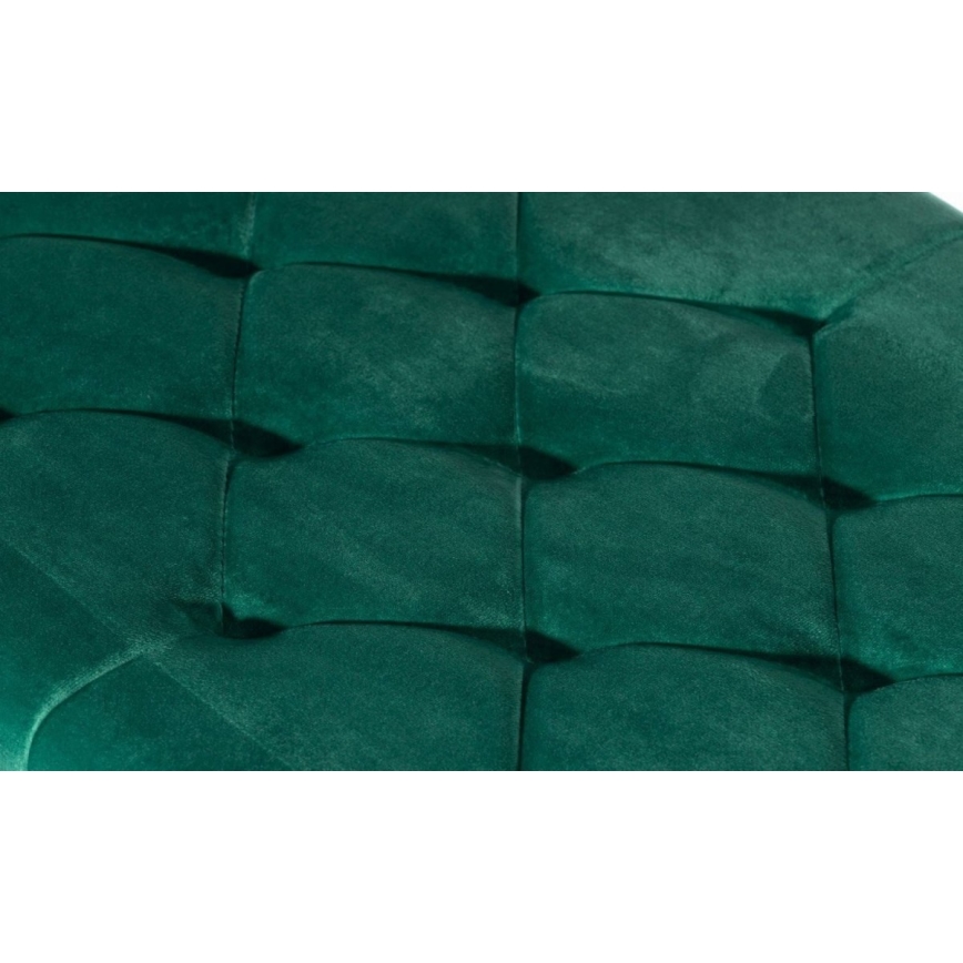 Banco acolchoado SALIBA 50x97 cm dourado/verde