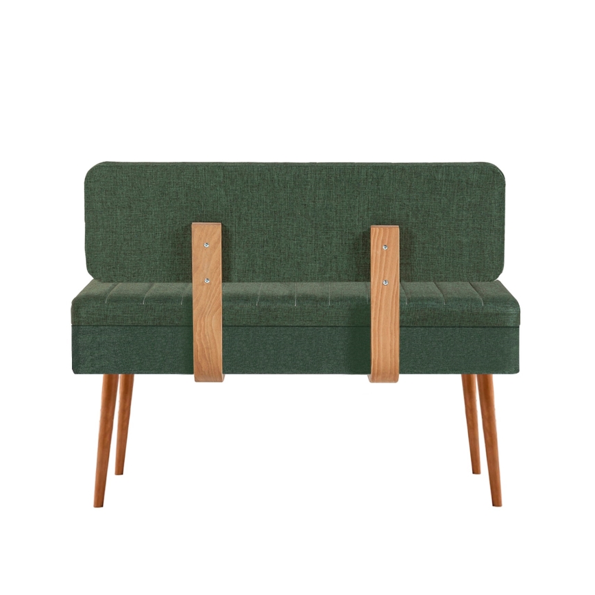 Banco acolchoado VINA 85x105 cm verde/pinho atlantic