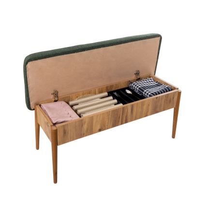 Banco acolchoado VINA 85x110 cm verde/pinho atlantic