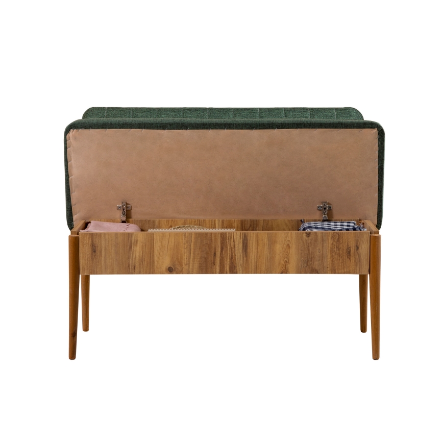Banco acolchoado VINA 85x110 cm verde/pinho atlantic