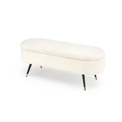 Banco com espaço de armazenamento AVEIRO 46x120 cm branco