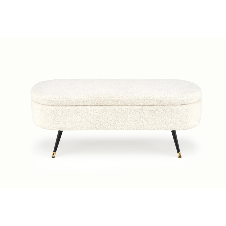 Banco com espaço de armazenamento AVEIRO 46x120 cm branco