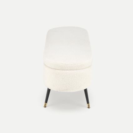 Banco com espaço de armazenamento AVEIRO 46x120 cm branco