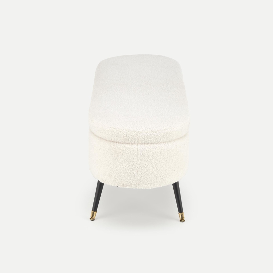 Banco com espaço de armazenamento AVEIRO 46x120 cm branco