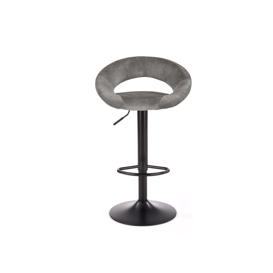 Banco de bar 100x48 cm cinzento/antracite