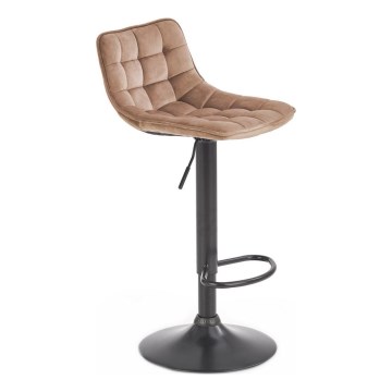 Banco de bar 106x43 cm antracite/castanho