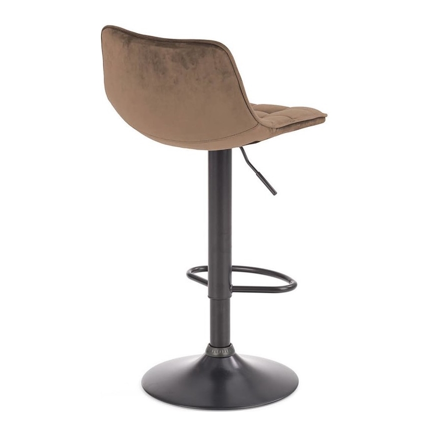 Banco de bar 106x43 cm antracite/castanho