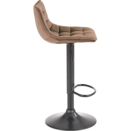 Banco de bar 106x43 cm antracite/castanho