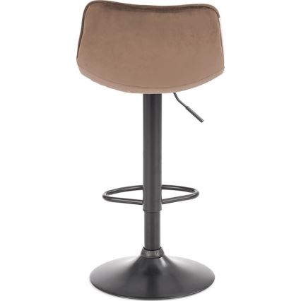 Banco de bar 106x43 cm antracite/castanho
