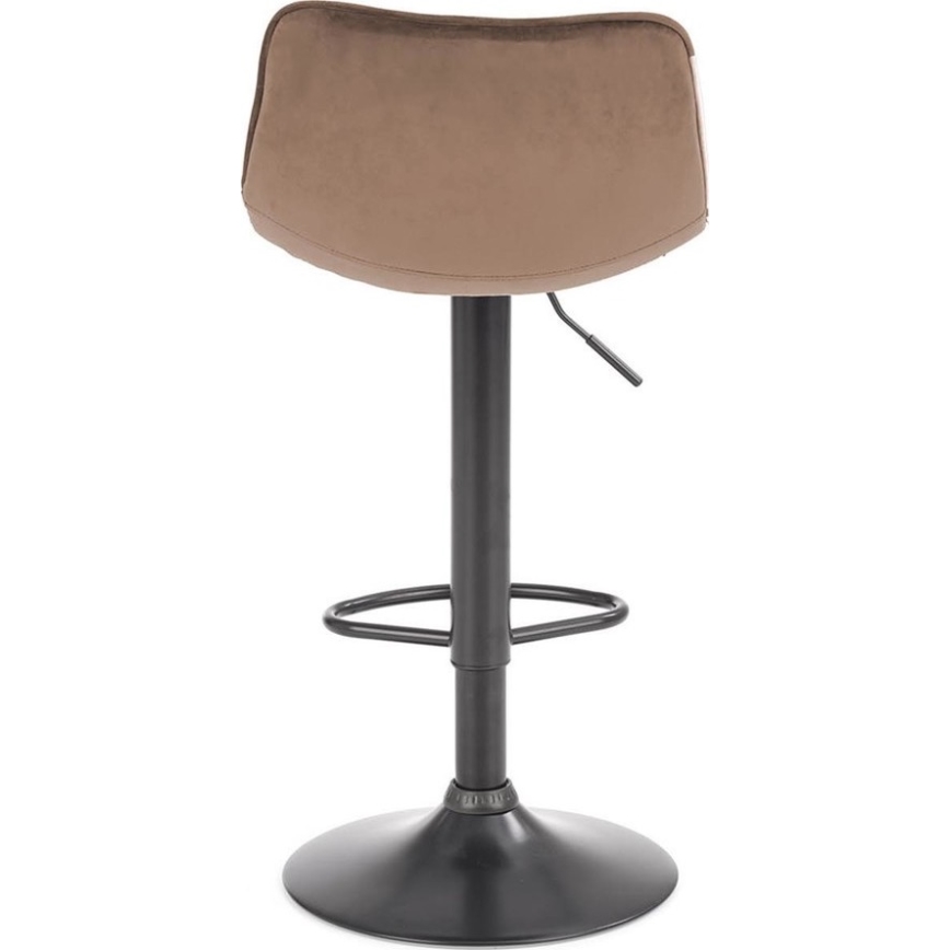 Banco de bar 106x43 cm antracite/castanho