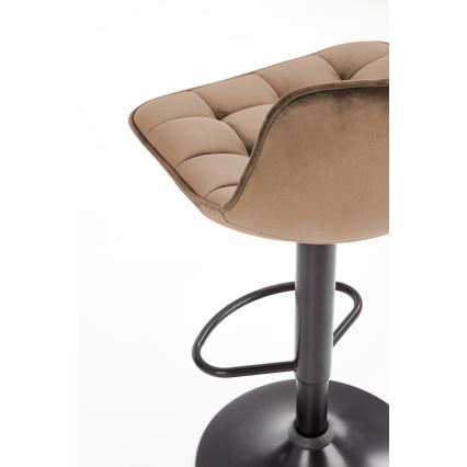 Banco de bar 106x43 cm antracite/castanho