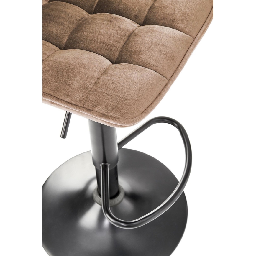 Banco de bar 106x43 cm antracite/castanho