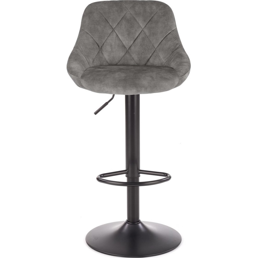 Banco de bar 106x47 cm cinzento/preto