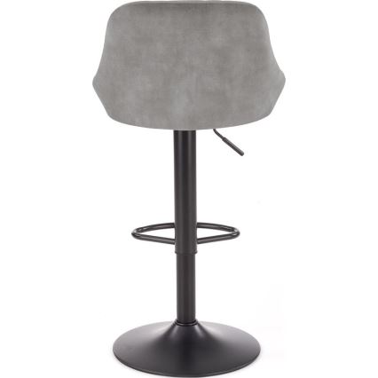 Banco de bar 106x47 cm cinzento/preto