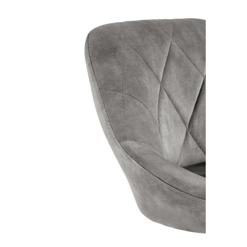 Banco de bar 106x47 cm cinzento/preto