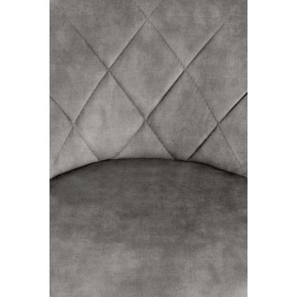 Banco de bar 106x47 cm cinzento/preto