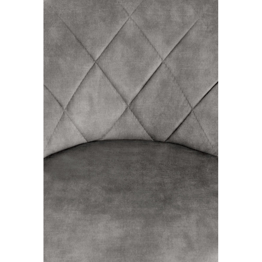 Banco de bar 106x47 cm cinzento/preto