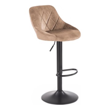 Banco de bar 106x47 cm preto/castanho