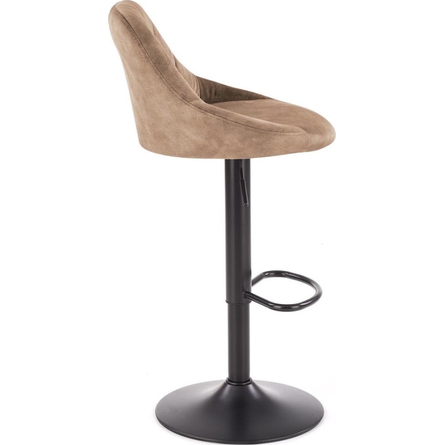 Banco de bar 106x47 cm preto/castanho