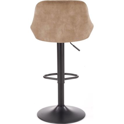 Banco de bar 106x47 cm preto/castanho