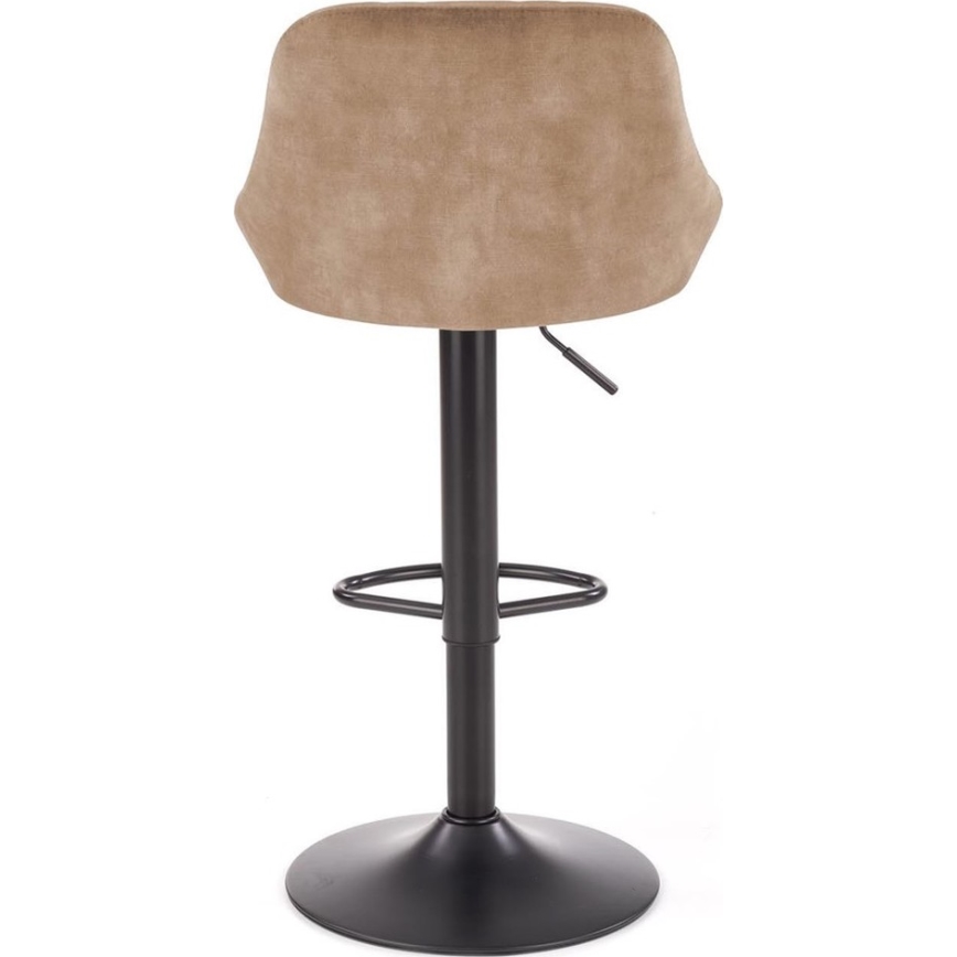 Banco de bar 106x47 cm preto/castanho